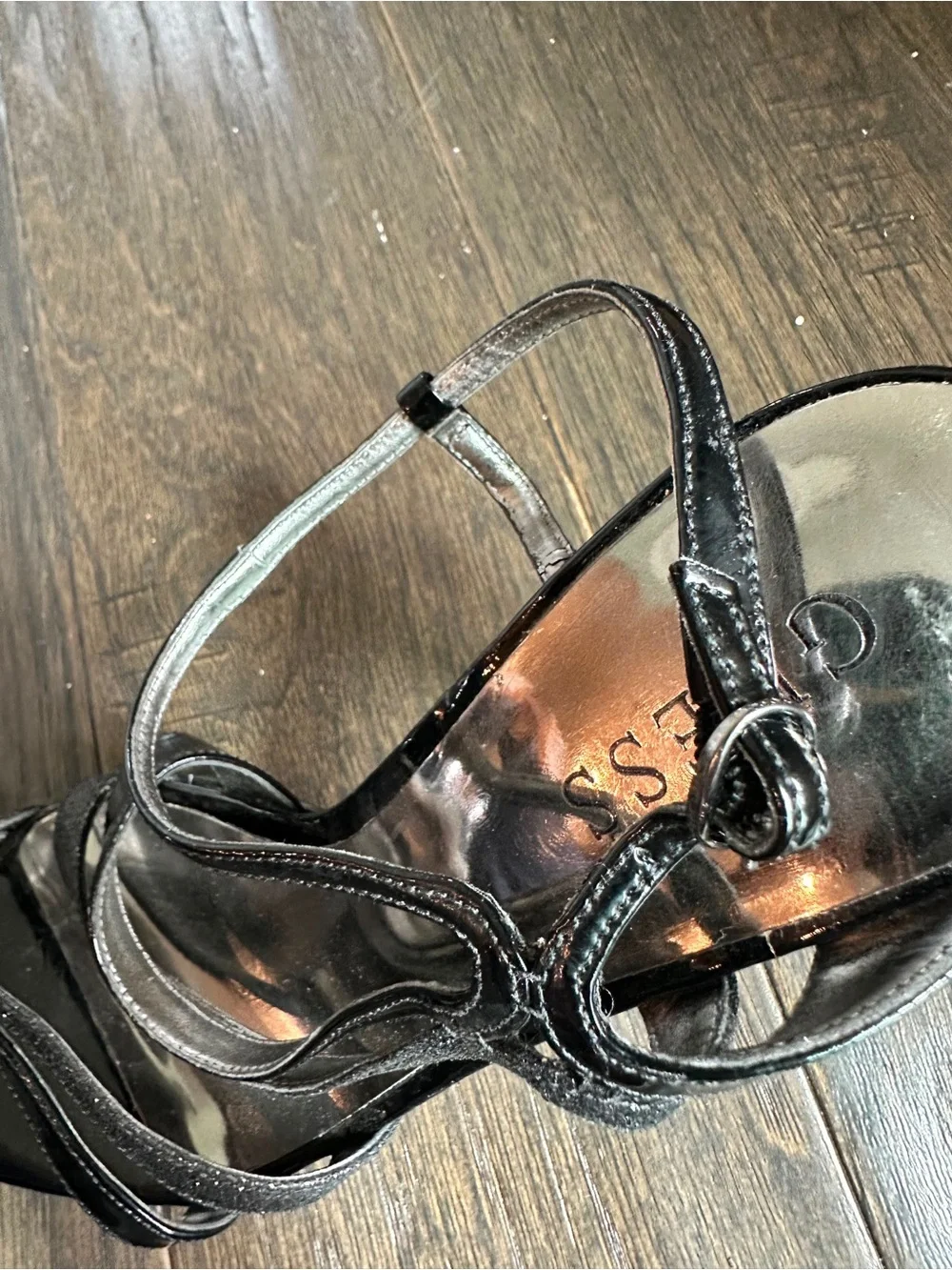 GUESS Black Gwodana Stiletto Heels, Size 8